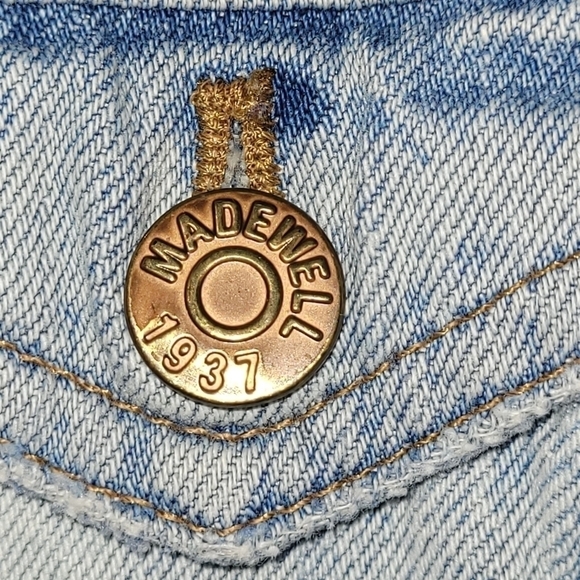 MADEWELL light wash jean denim vest - Picture 7 of 9